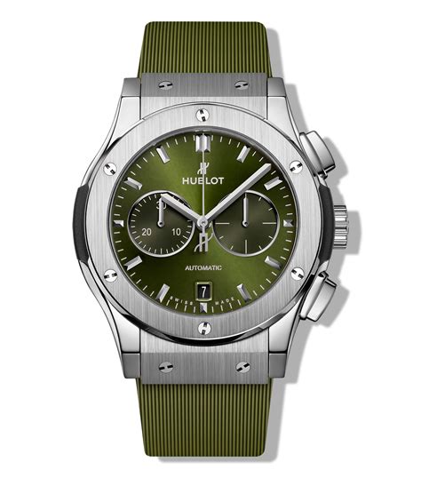 hublot verde esmeralda|Hublot: Reloj para Hombre casual Classic Fusion plateado, verde .